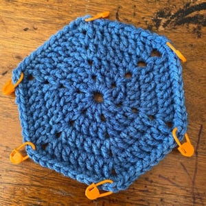 Hexagon Granny Square.  Beginner. Digital Pattern.  PDF. Download Now - Crochet Pattern