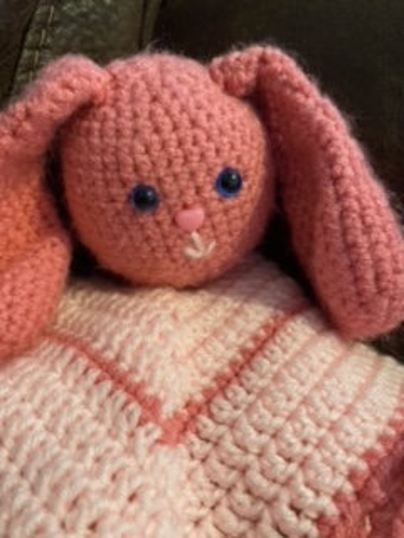 Pink Bunny Lovey. Baby Lovey. Baby Girl Lovey. Bunny Lovey. - Etsy
