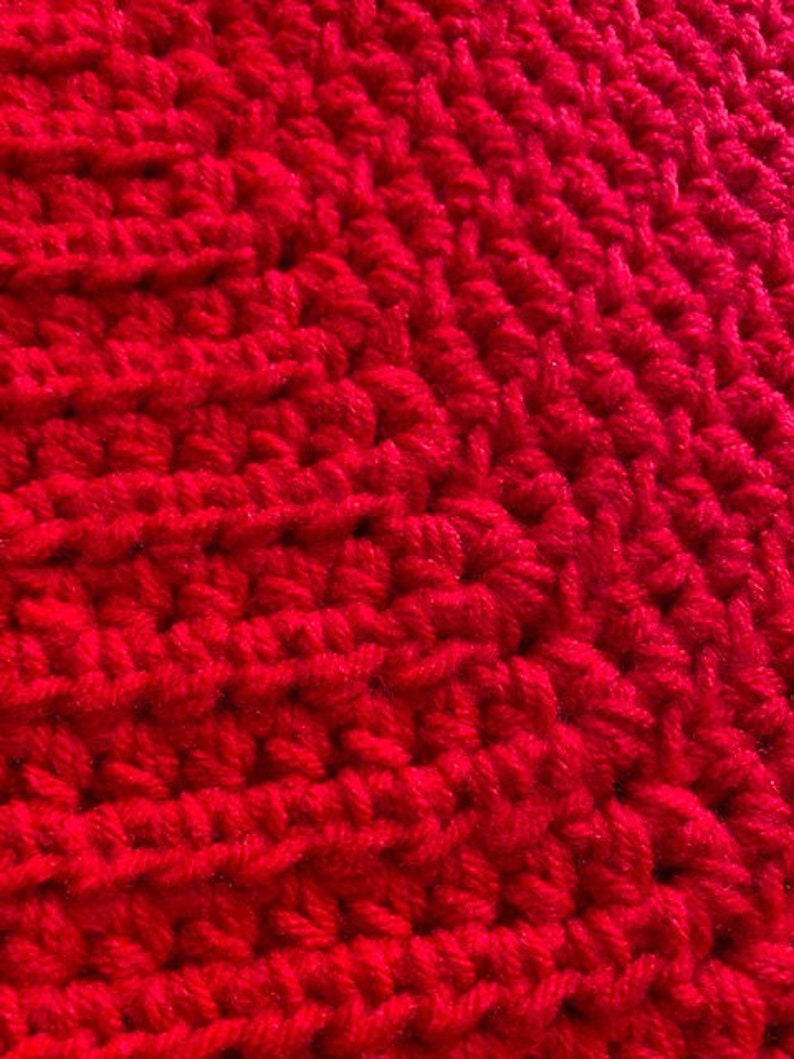 Jupe de sapin de Noël. Débutant. Projet du week-end. Double fil. Rouge. PDF numérique. Téléchargez maintenant Modèle au crochet. image 7