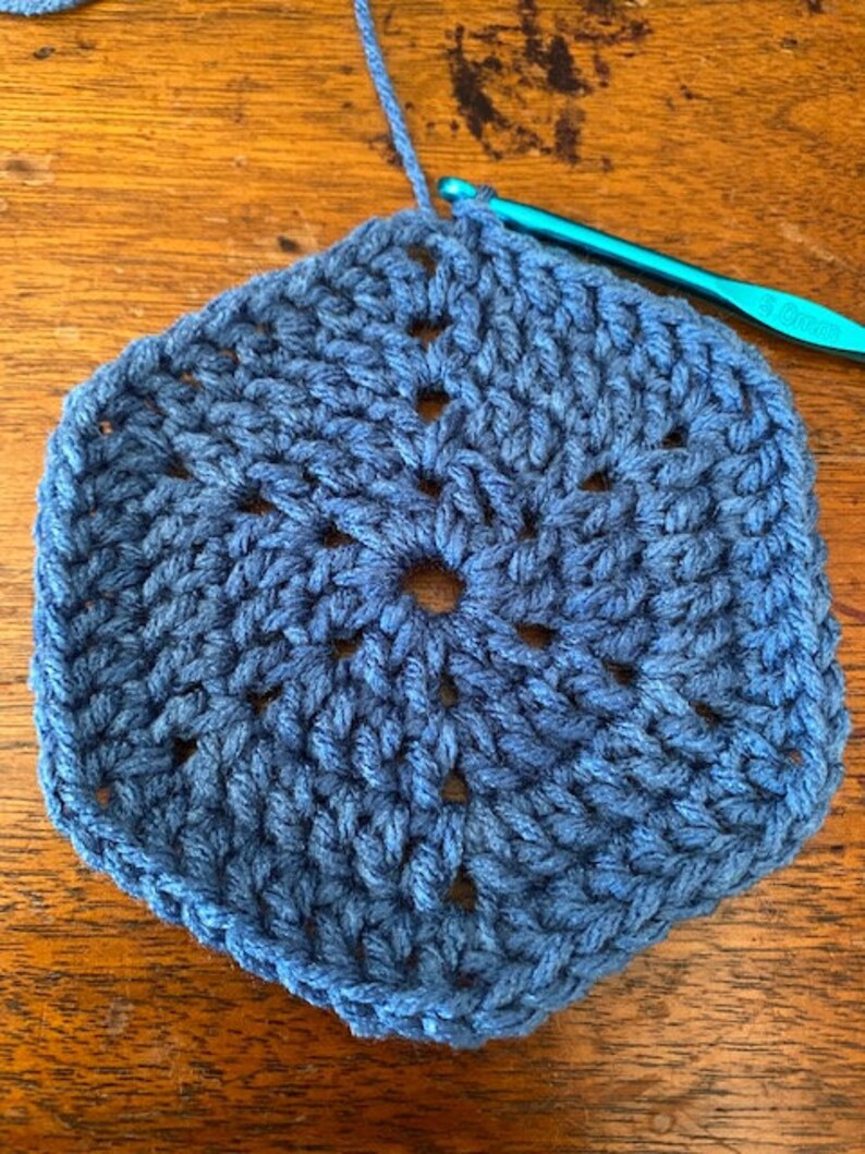 Hexagon Granny Square. Beginner. Digital Pattern. PDF. Etsy