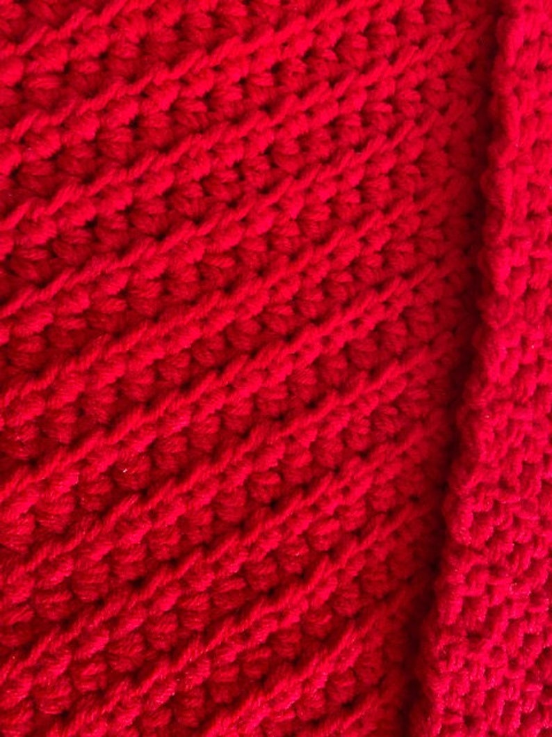 Jupe de sapin de Noël. Débutant. Projet du week-end. Double fil. Rouge. PDF numérique. Téléchargez maintenant Modèle au crochet. image 8