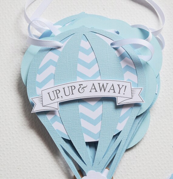 Up Up Away Hot Air Balloon Banner Hot Air Balloon Baby Etsy