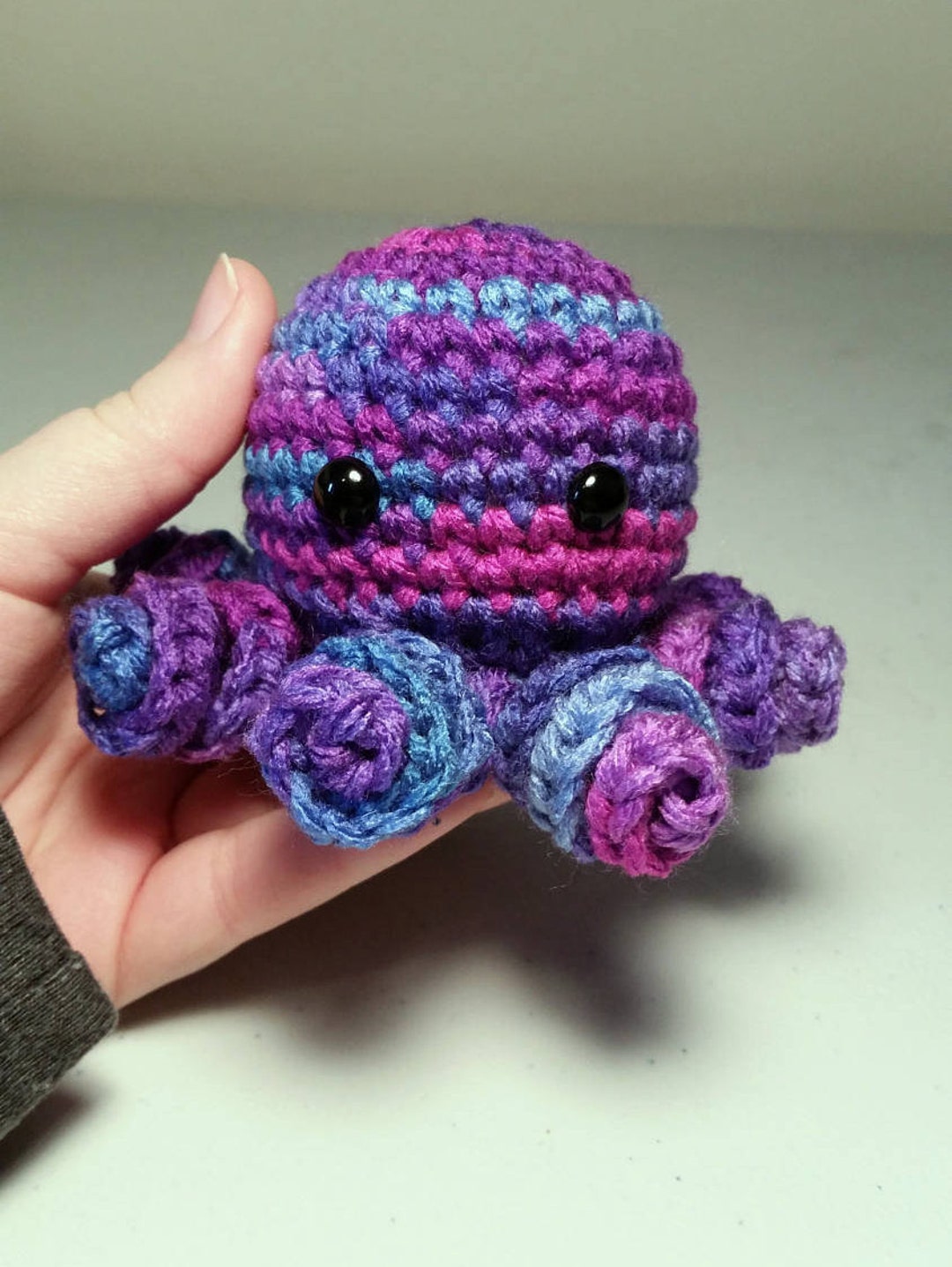 Mini Crochet Octopus Amigurumi, GALAXY, Stocking Stuffer, Octopus Plush, Octopus  Plushie, Stuffed Animal, Octopus, Octopus Toy, Multicolored 