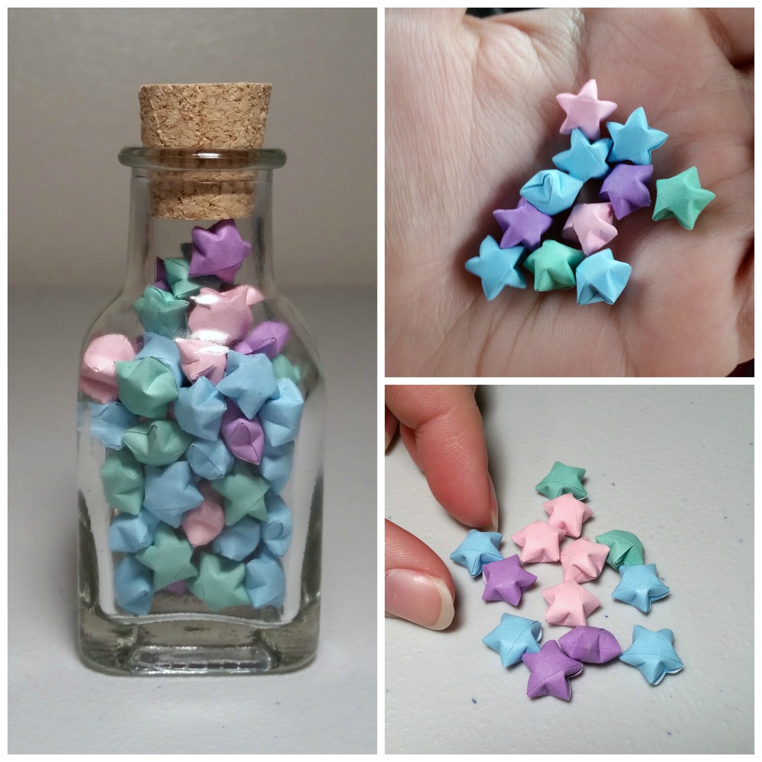 Origami Stars Origami Star Jar Lucky Stars Star Jar Etsy