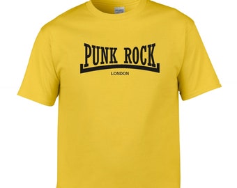 Punk Rock London T-shirt - Retro Logo, Various Colours