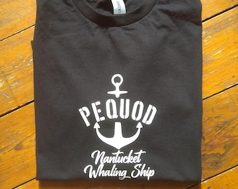 Pequod, Nantucket Whaling Ship T-Shirt - Moby Dick, Various Colours