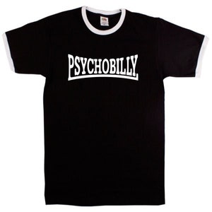 Psychobilly Ringer T-Shirt - Rockabilly, Rock'n'Roll, Various Colours