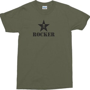 Rocker Star T-Shirt - Rock And Roll, Rockabilly, Punk, Skull, Various Colours