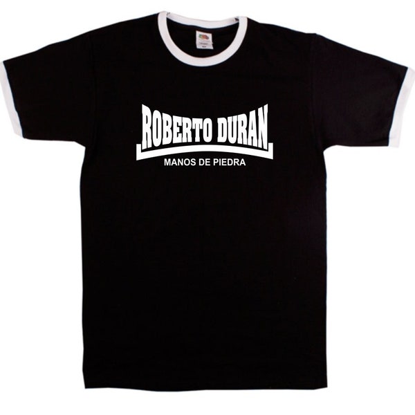 Roberto Duran Manos De Piedra Ringer T-Shirt - Boxing Legend, All Sizes/Colours