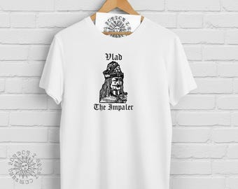 Vlad The Impaler T-Shirt - Dracula, Gothic Horror, Various Colours S-XXL
