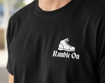 Camiseta Ramble On: Algodón orgánico, senderismo, varios colores