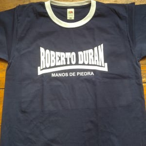 Roberto Duran Manos De Piedra Ringer T-Shirt - Boxing Legend, All Sizes/Colours
