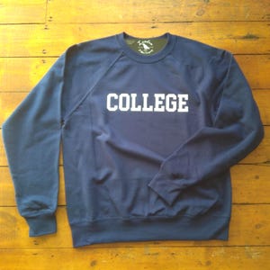 Vintage 70s College Sweatshirt - Etsy