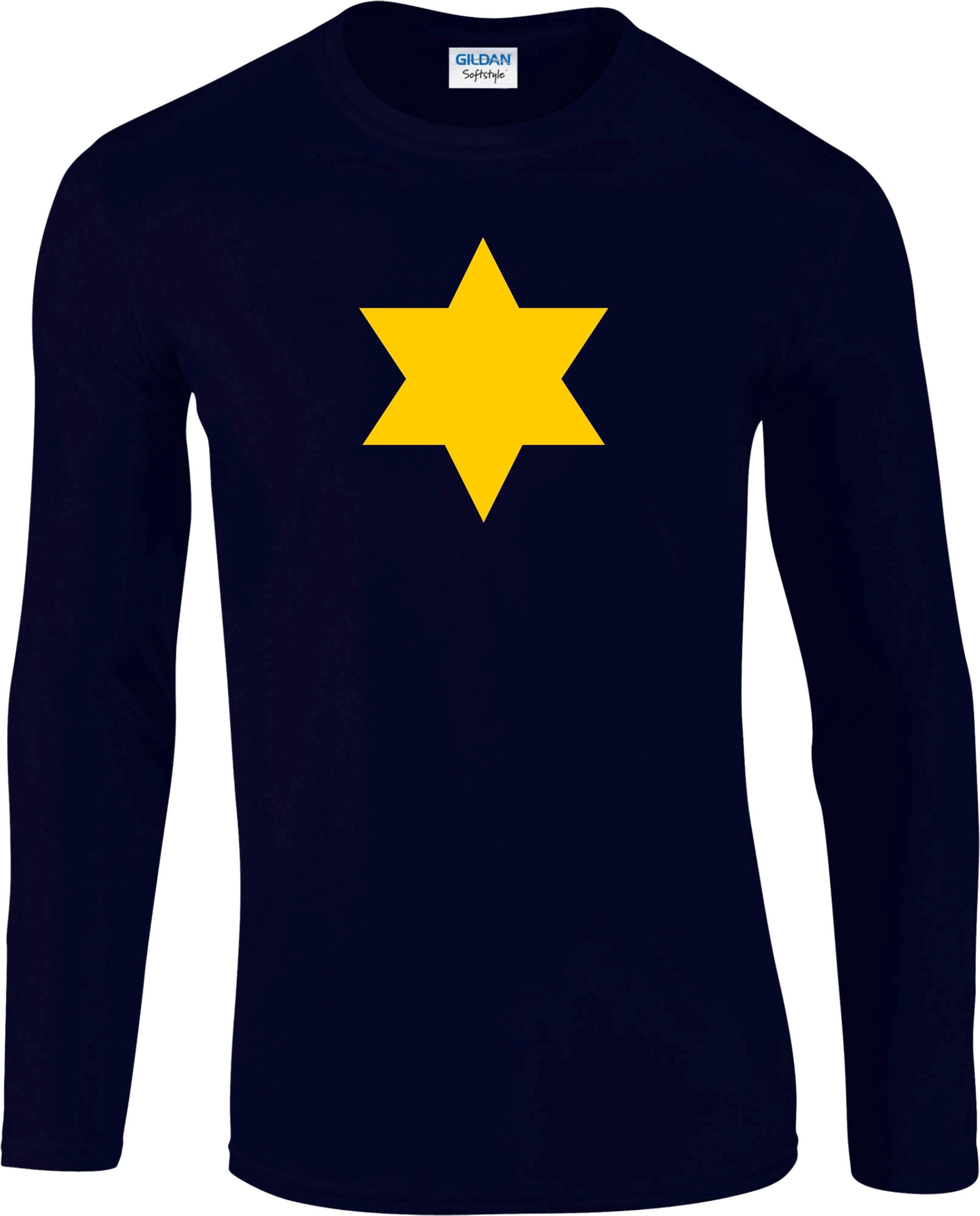 Star of David Long Sleeved T-shirt - as Worn by Jimmy Cliff in the