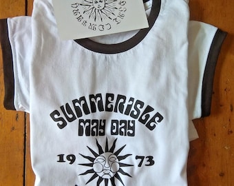 The Wicker Man Ringer T-Shirt - 'Summerisle May Day Festival 1973', Various Colours