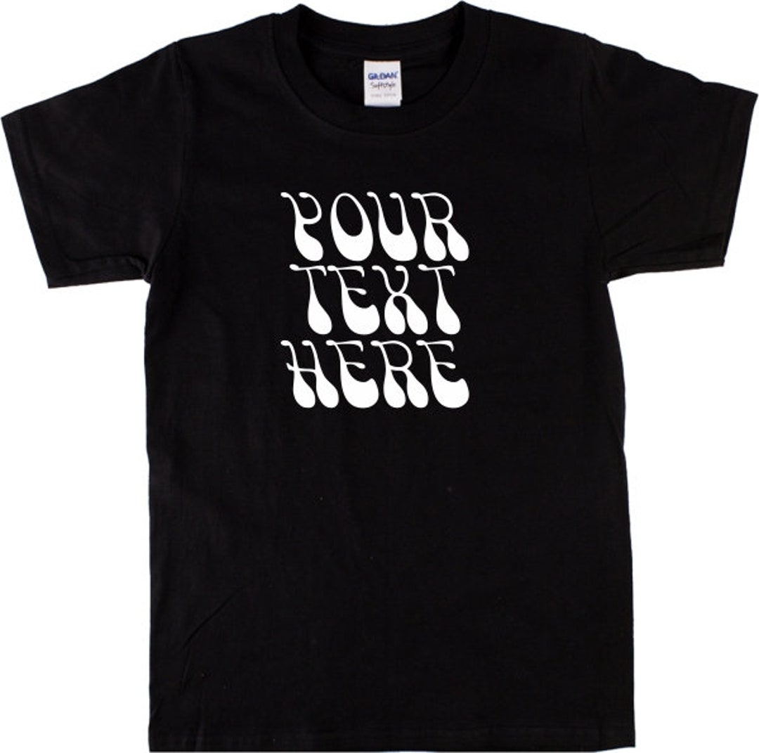 Op maat bedrukt T shirt jaren 60 70 stijl verschillende kleuren Etsy Nederland