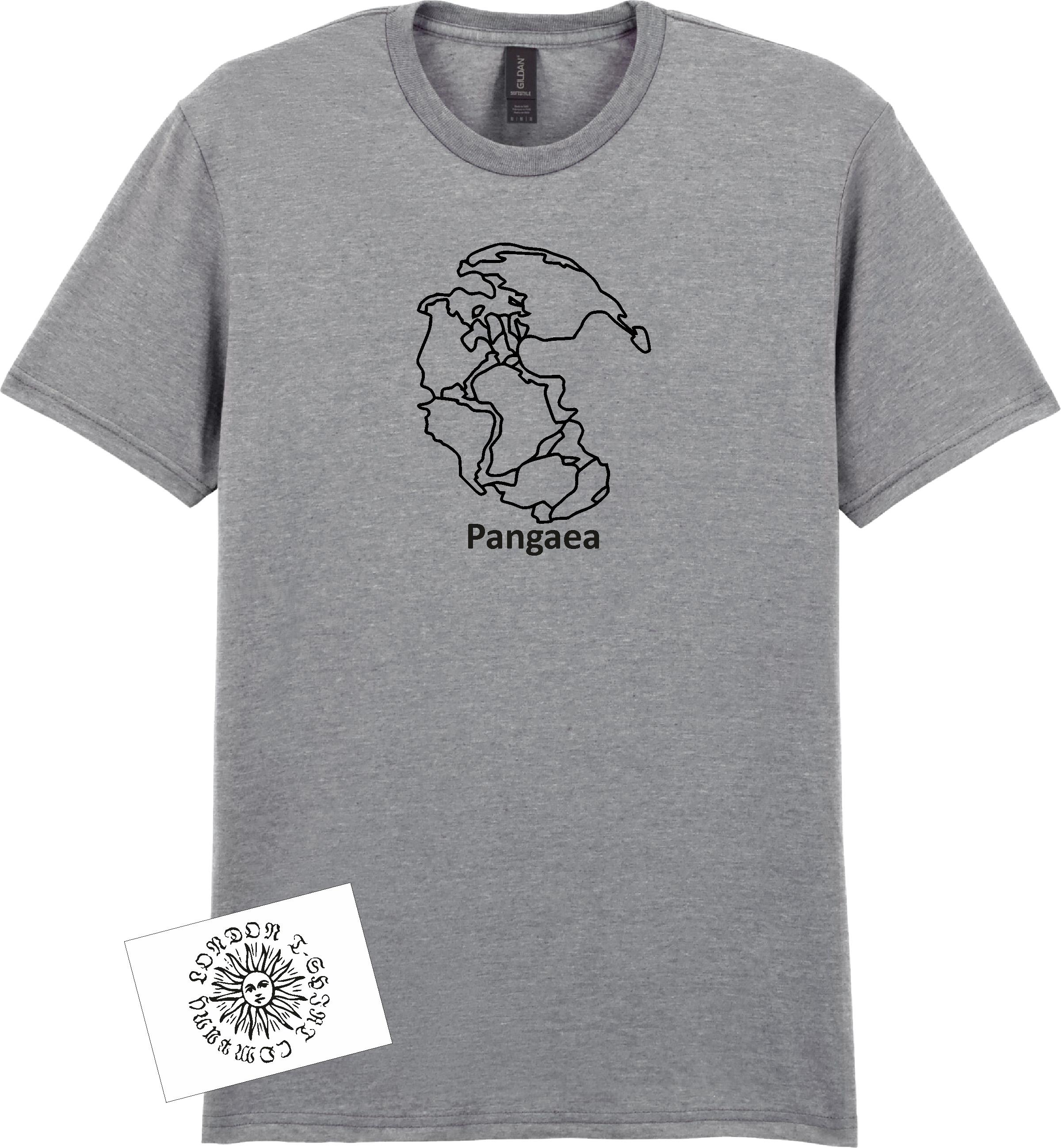 Pangaea T-shirt - Supercontinent Map, Geography, Geology Gift