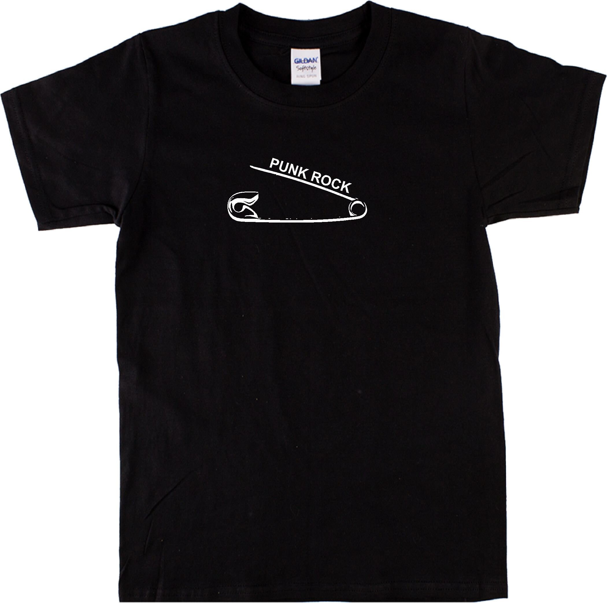 Safety Pin Punk Rock T-shirt - Various Colours - Etsy