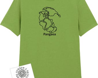 Camiseta Pangea - Mapa del supercontinente, Geografía, Regalo de geología, Historia. Varios colores.