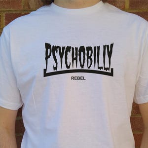 Psychobilly Rebel T-Shirt - Punk, Rock'n'Roll, Rockabilly, Various Colours