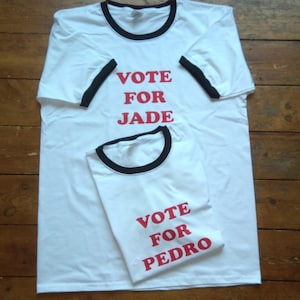 Vote For Pedro Custom Print T-Shirt - Add Your Name, S-XXL