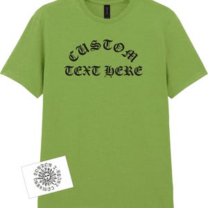 Custom Printed Gothic T-Shirt - Punk, Personalised, Sub Culture, Rocker, Various Colours