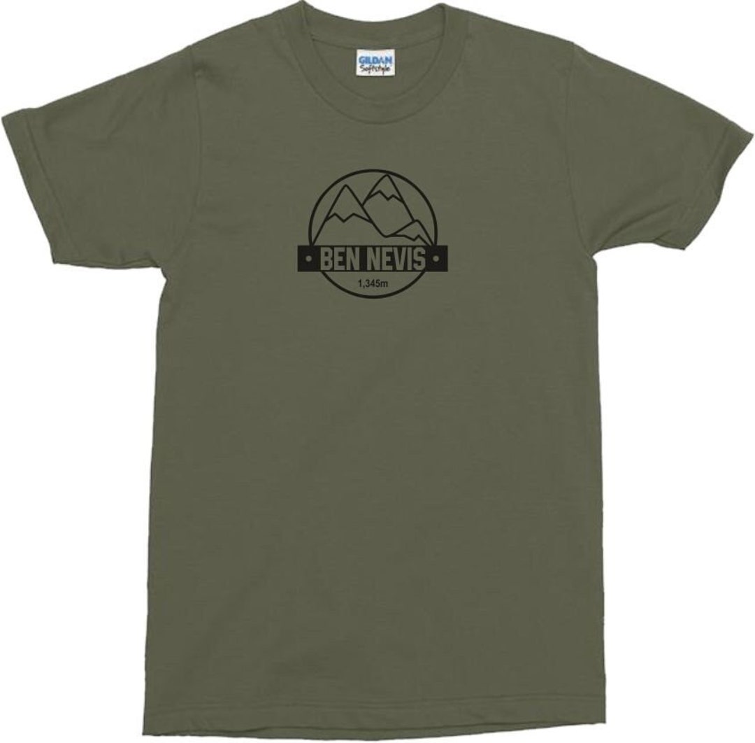 Ben Nevis Tshirt Scotland, Fort William, Mountain, Various Colours, SXXL Etsy