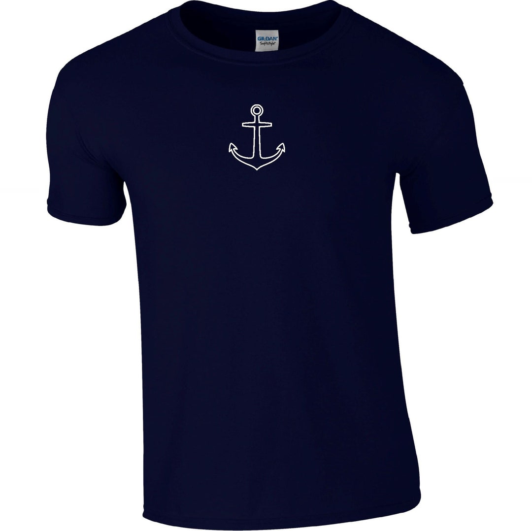 VIENTO Anchor Logo, Camiseta Para Hombre (negra
