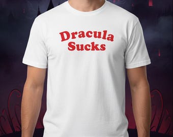 Dracula Sucks T-shirt - Horror, 60's Slogan, Halloween, S-XXL - Etsy