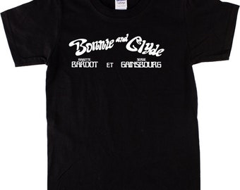 Bonnie And Clyde T-Shirt - Serge Gainsbourg & Brigitte Bardot, Various Colours