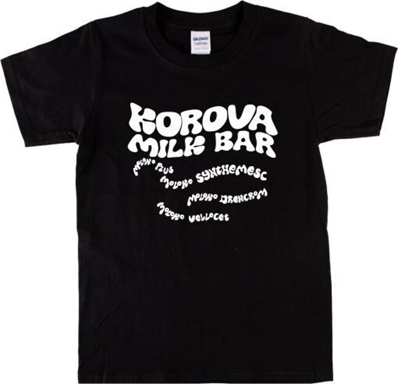 Korova Milk Bar Tshirt Clockwork Orange Psychedelic Etsy