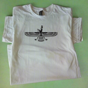 Zoroastrian T-Shirt - The Faravahar Symbol, Religion, Persian, Various Colours