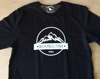Scafell Pike Souvenir T-Shirt - Seenplatte Berg, Wandern, verschiedene Farben