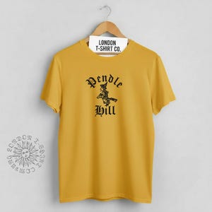 Pendle Hill T-Shirt - Witch Folklore, Lancashire Souvenir, Various Colours