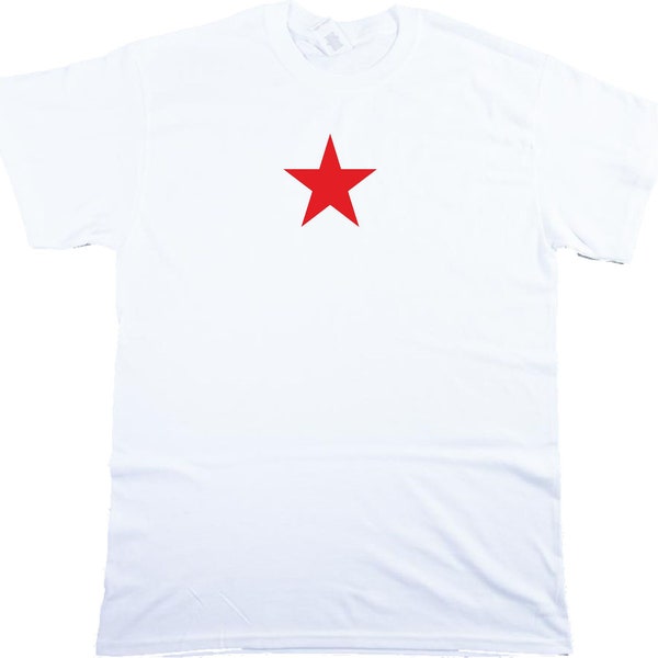 Red Star T-Shirt - As Worn By Sharon Tate - Retro 1960's, S-XXL