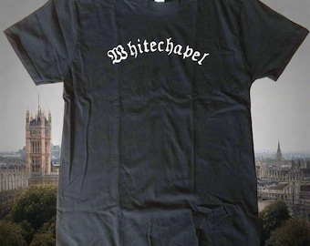 Whitechapel T-Shirt - Gothic London Souvenir, Organic Cotton, S-XXL