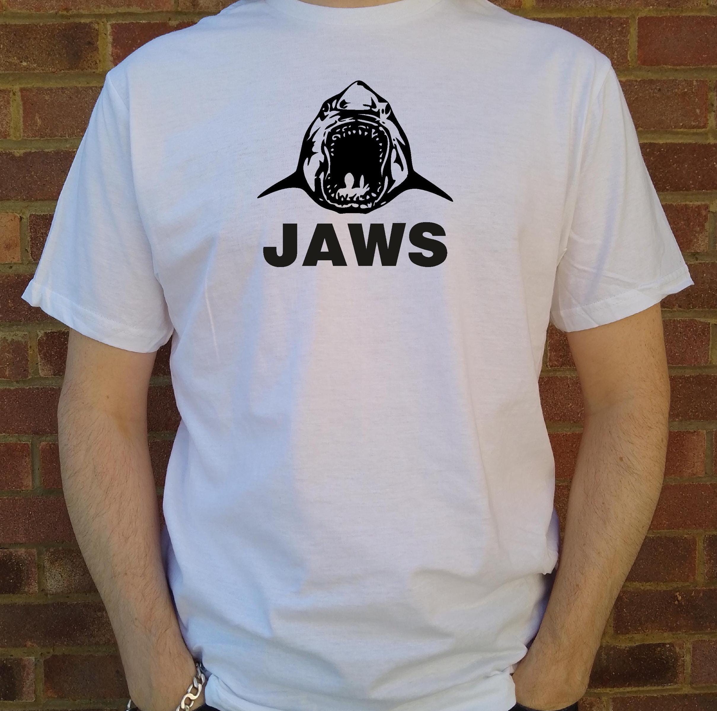 T-shirt Collector JAWS 'Les Dents De La Mer' - Universal - Taille S Gris - Neuf Avec Étiquettes