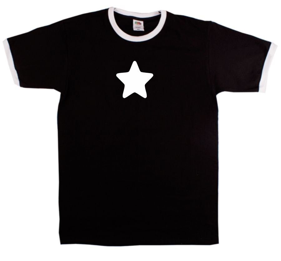 Star Ringer T-shirt - Curved, Indie, 90s, 00s, Punk, Various