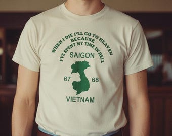 Vietnam War Souvenir T-Shirt – Retro Military Graphic Tee