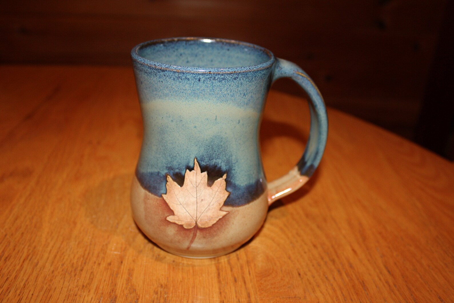 Pottery Maple Leaf Mug Made in Vermont Etsy