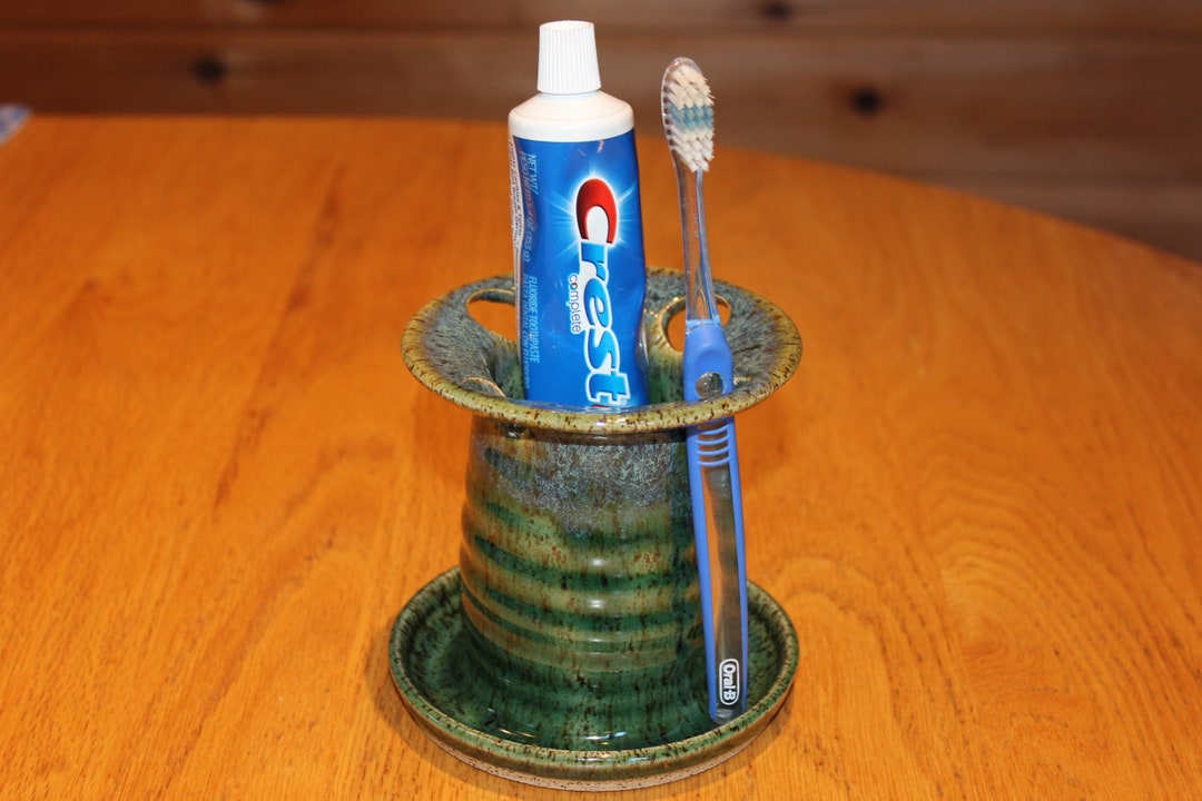 Pottery Toothbrush Holder Etsy