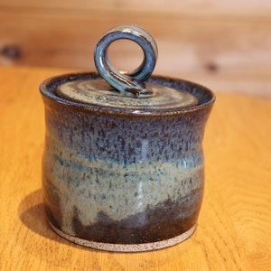 Stoneware Pottery Sugar Bowl