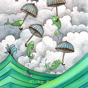 Flying Fish Greeting CARD