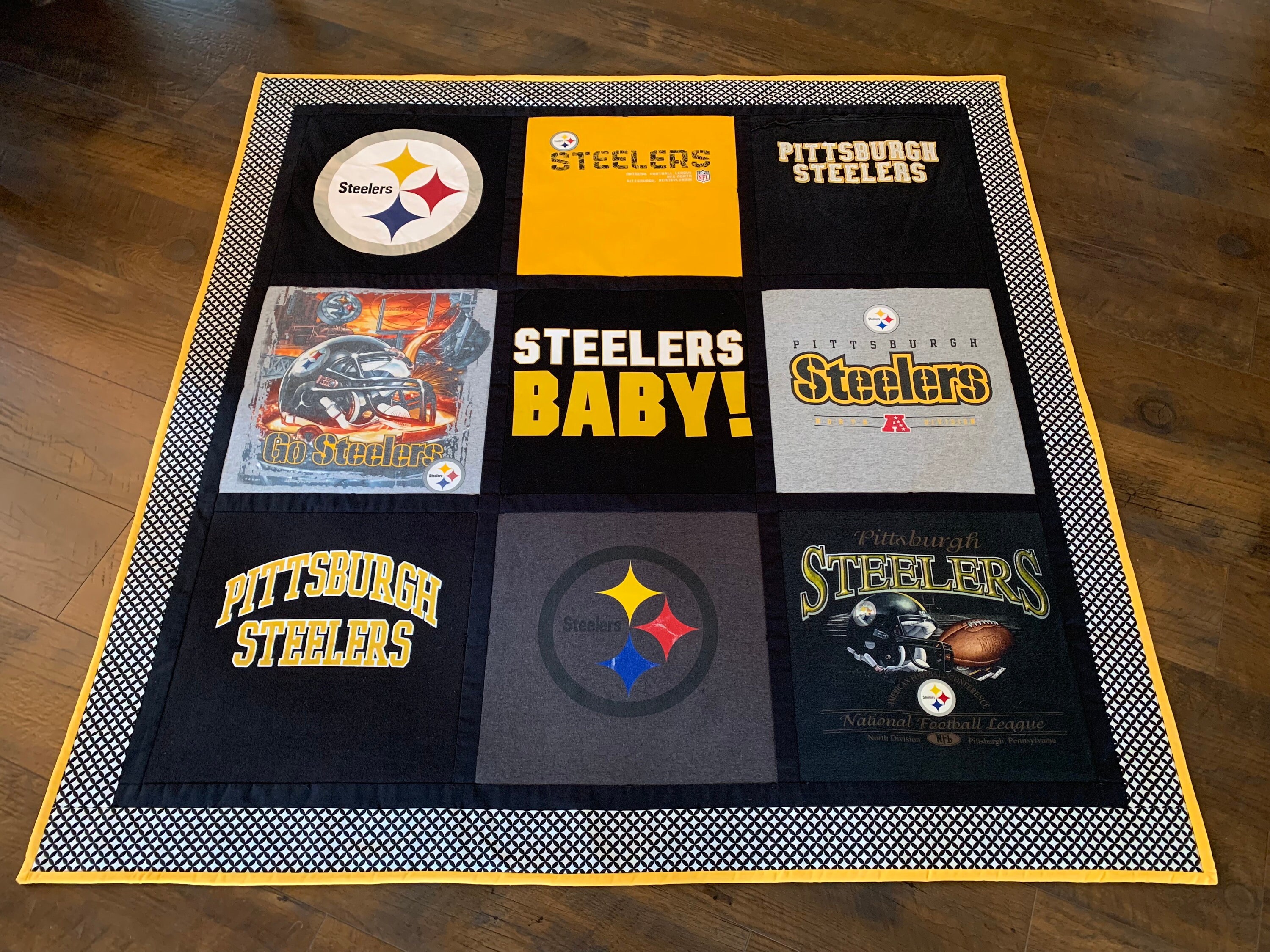 Steelers baby receiving blanket sale