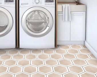 Selbstklebende Hexagon Vinyl Mosaikfliese weiss MOS200-S01 Selbstklebende Hexagon Vinyl Mosaikfliese weiss MOS200-S01