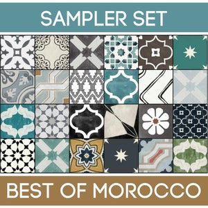 Quadrostyle Quadrostyle 24 Best of Morocco Set regalo di campioni di adesivi per piastrelle inc. Spedizione gratuita