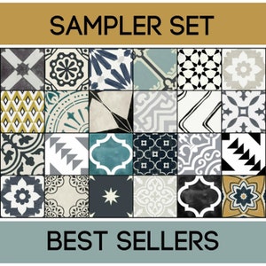 Quadrostyle 24 Best-sellers Tile Sticker Sampler Gift Set Inc