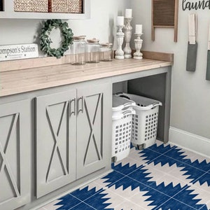 Quadrostyle South Western Tile Stickers Tile stickers - Tiles for Kitchen/Bathroom Backsplash - Anti-Skid Laminate Floor Decal - Montecito