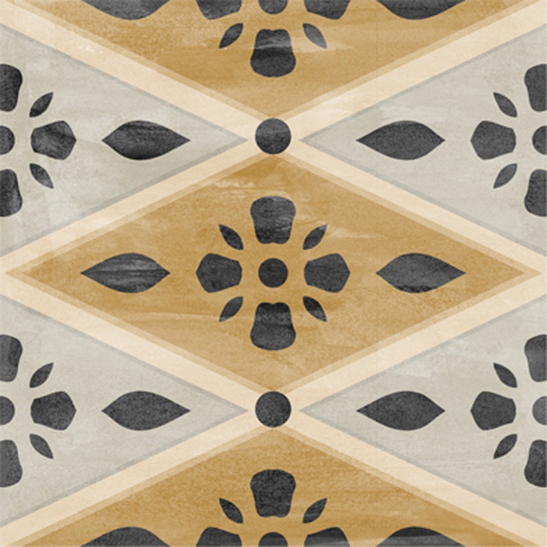 SALE Vinyl Tile Sticker Floor decals Harlequin Vinyl Etsy