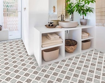 Quadrostyle Tile stickers - Tiles for Kitchen/Bathroom Back splash - Anti-Skid Laminate Floor Decal - Shala